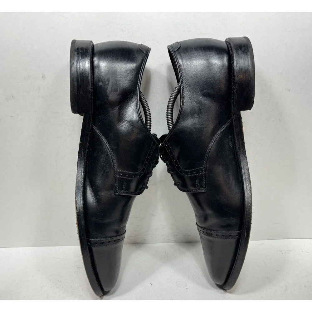Allen Edmonds 3308 Clifton Cap Toe Oxford Men's Size 12 D Black Leather USA